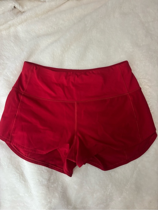 lululemon athletica Pants - Lululemon Red Speed Up High-Rise Short 2.5"